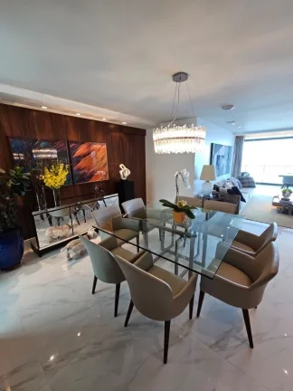 Imagem A 5ª Avenida Imóveis selecionou essa charmosa unidade no D'AZUR Odebrecht | Frente Mar | Torre PLAGE (melhor) | 4 suítes, 242,00 m² | Varanda Gourmet