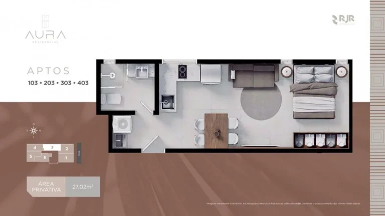 Imagem Apartamento studio a apenas 150m do mar com entrega para 2026 no bairro Gravatá em Navegantes - Adriano Carpes imóveis vende
