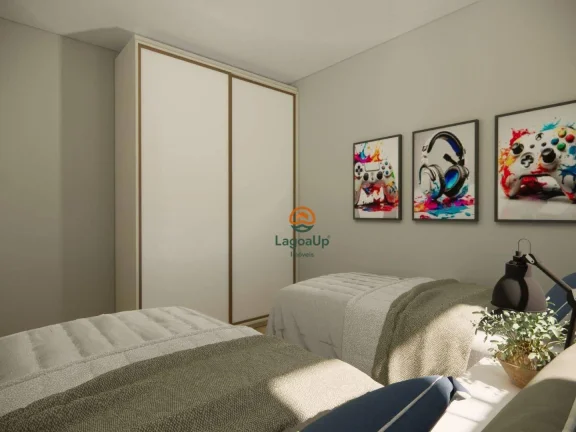 Imagem Apartamento com 2 dormitórios à venda, 49 m² por R$ 285.201,75 - Villa Paradiso - Lagoa Santa/MG