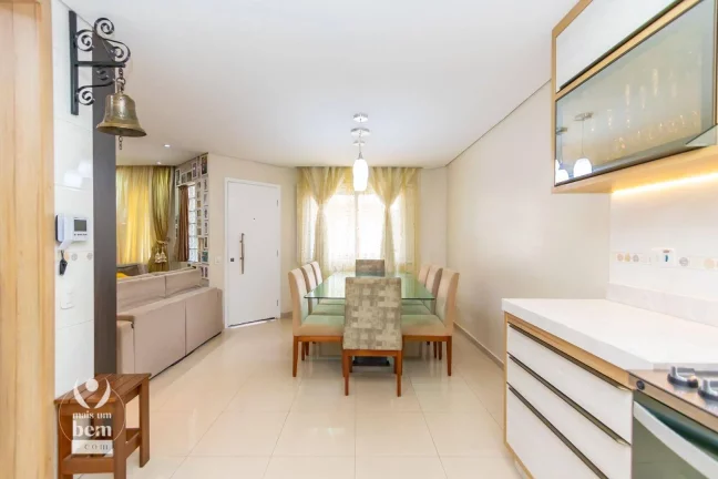 Imagem Sobrado em CONDOMÍNIO FECHADO com 3 Suítes, 2 Vagas, Área Gourmet à venda, 160 m² por R$ 869.900 - Xaxim - Curitiba/PR
