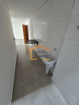 Imagem Apartamento com 64,23m², 2 dormitórios, banheiro, sala com varanda, cozinha e área de serviço. O...
