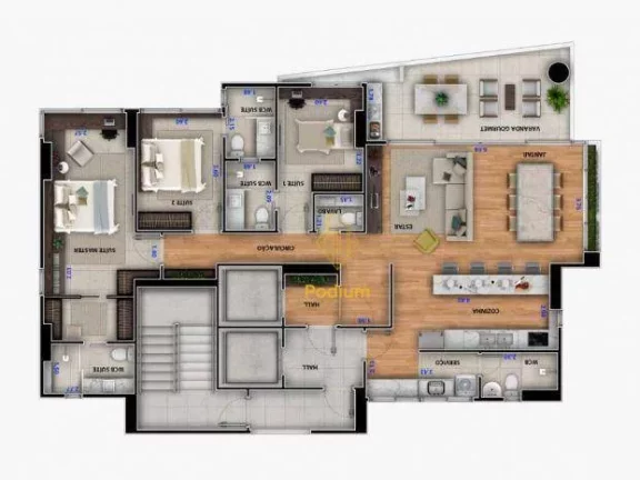 Imagem Apartamentos por andar com varanda / sacada gourmet a 500m da praia de Tambaú - AP0174