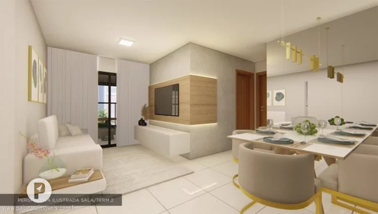 Imagem 02 Quartos [64m²] ÷ 60 meses, próx. ao Palato Ponta Verde