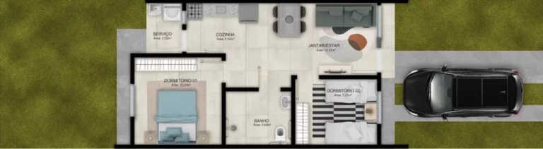 Imagem Solar dos Pássaros - Fase 3 - Casa à venda no bairro Piratini - Alvorada/RS