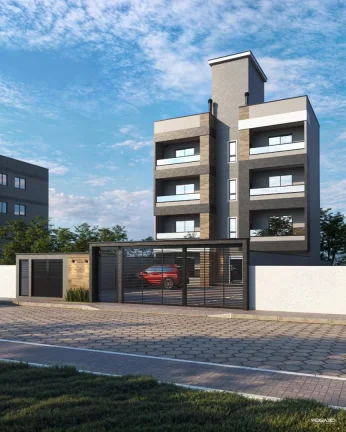 Imagem Apartamento de dois dormitórios, sendo uma suíte, sacada com churrasqueira e uma vaga de garagem no bairro de Gravatá, em Navegantes - Adriano Carpes imóveis vende