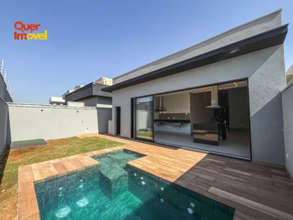 Imagem Casa de luxo em condomínio no Real Sul, Ribeirão Preto-SP - 3 suítes, 4 banheiros, 4 vagas - Condomínio Vivendas da Mata Portal Aroeira - Quer Imóvel Negócios Imobiliários.
