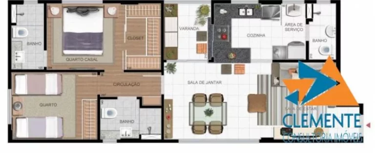 Imagem Apartamento 68 m2, Suite 2 qtos 3 vagas Funcionários B.Hte