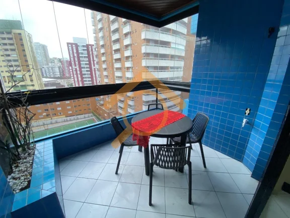 Imagem Imperdível! Apartamento à venda em Praia Grande-SP, Canto do Forte. 2 quartos, 1 suíte, 2 salas, 3 banheiros, 1 vaga. Condomínio Palm Beach, a 300m da praia.