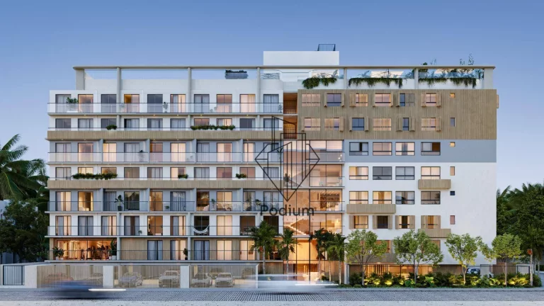 Imagem Flats estilo loft Duplex com varanda / sacada em Condominio Club à 115m da praia em Ponta de Campina - FL0687