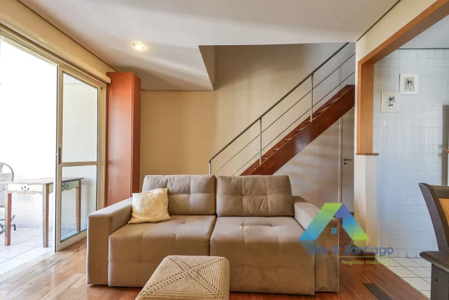 Imagem Lindo apartamento de alto padrão com 66m² em localização privilegiada na área nobre de Moema com 2 vagas de garagem.