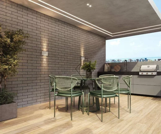 Imagem Coberturas Duplex com piscina privativa á 260m da praia do Bairro de Camboinha/Cabedelo - CO0332