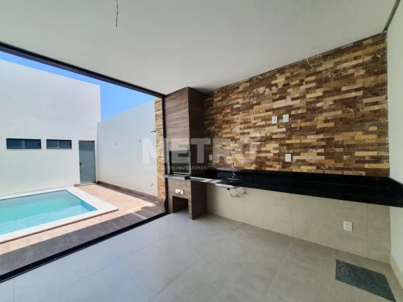 Imagem Casa Condomínio Velho Chico, 3 quartos, todos suítes, gourmet com piscina