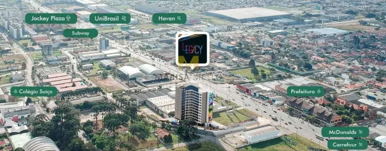 Imagem Maravilhoso Apartamento à venda, no RESIDENCIAL LEGACY LIFE CONCEPT no Centro de Pinhais, com 1 a 2 quartos, 30,71m2
