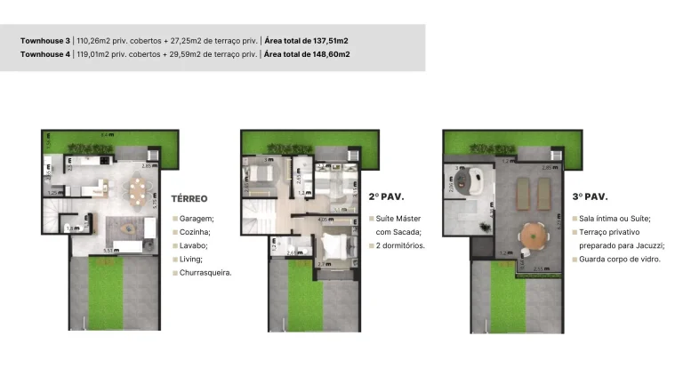 Imagem Sobrados Triplex no Pilarzinho a Venda - PILAR TOWNHOUSES