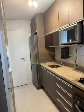 Imagem Apartamento totalmente mobiliado, com 78m². Possui 2 dormitórios, sendo 1 suite com varanda, sala ...