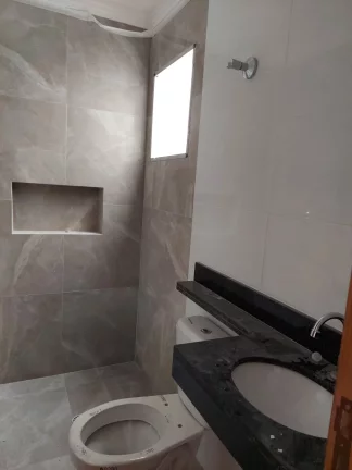 Imagem Sobrado Vila Granada - Imóvel novo - 120 m² - 3 Suítes - 1 Sacada - Lavabo - Quintal com churrasqueira - 2 Vagas - Aceita Financiamento