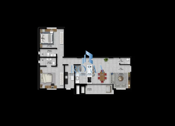 Imagem Apartamento 2 dormitórios à venda Nossa Senhora das Dores Santa Maria/RS