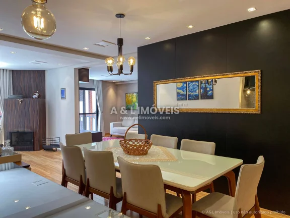Imagem Cobertura Duplex Capivari | 294 m², Lareira, 3 Suítes, Mobiliada