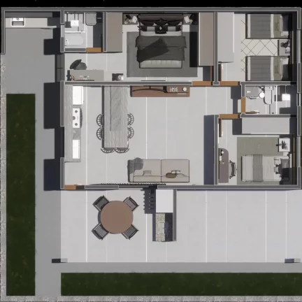 Imagem Lançamento Condominio Treviso Casas De 3/4 C Suite No Ind. Mansões