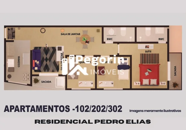 Imagem Apartamento 03 quartos sendo uma suíte Centro, Pinhais/PR
