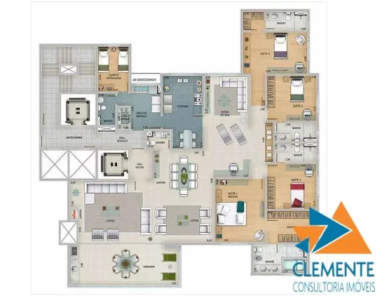 Imagem Apartamento em Condomínio Fechado BELVEDERE Nova Lima MG