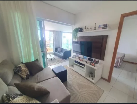 Imagem A 5ª Avenida Imóveis selecionou essa linda unidade de 1/4 sala, varanda gourmet, andar alto, vista mar, 49,00 m² Morro Ipiranga Top House R$650.000,00