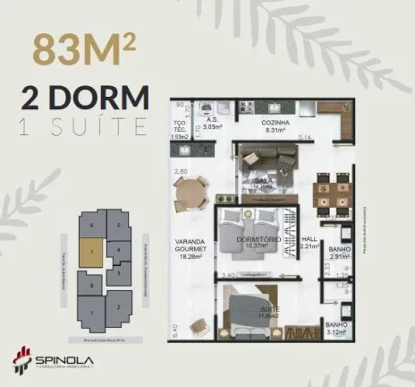 Imagem Apartamento com 2 dormitórios à venda, 97 m² por R$ 523.000,00 - Vila Caiçara - Praia Grande/SP