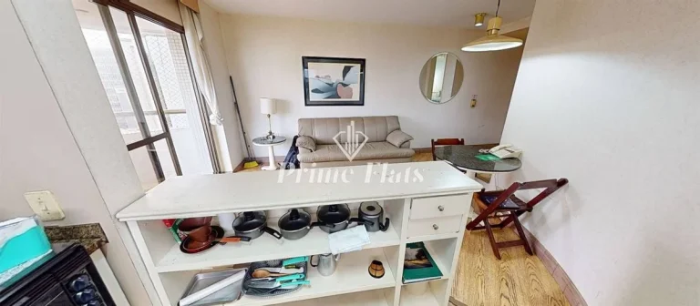 Imagem Flat disponível para locação no Hotel Paulista Wall Street na Bela Vista, com 55m², 1 dormitório e 1 vaga de garagem
