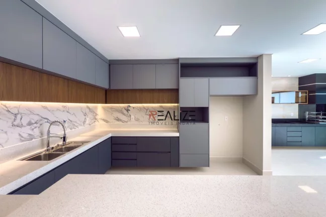 Imagem Casa moderna com 3 suítes e escritório à venda, 230 m² por R$ 1.730.000 - Condomínio Park Gran Reserve - Indaiatuba/SP