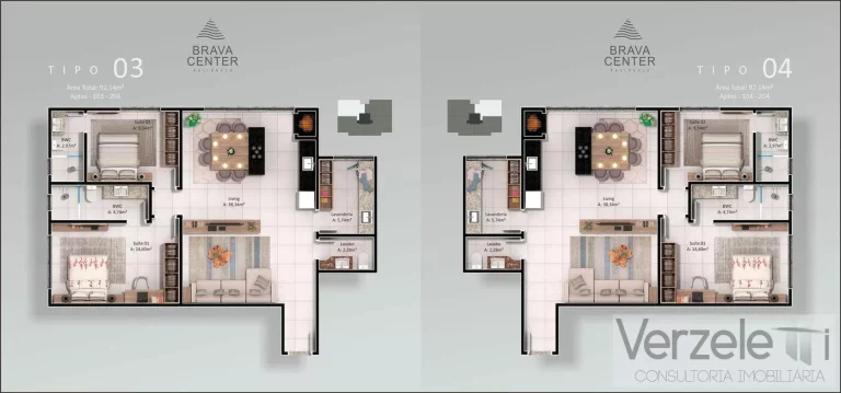 Imagem Apartamento Quadra Mar para Venda em Itajaí / SC no bairro Praia Brava de Itajaí