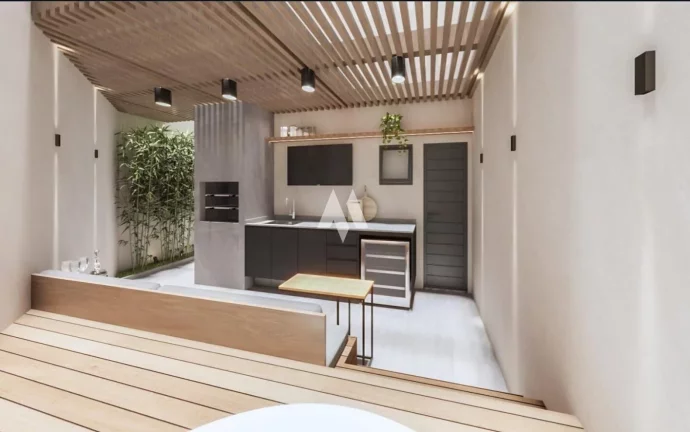 Imagem Casa Sobreposta Alta com piscina no Embaré em Santos