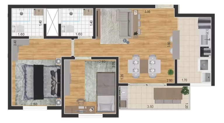 Imagem APARTAMENTO RESIDENCIAL em Santo André - SP, Vila Metalúrgica