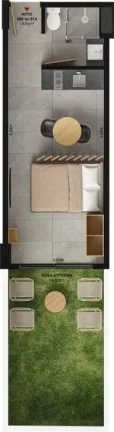 Imagem Studio à venda, 19 m² por R$ 417.164,99 - Bessa - João Pessoa/PB