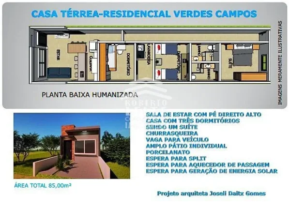 Imagem Residencial Verdes Campos - Casa Térrea em Condomínio à Venda no Verdes Campos