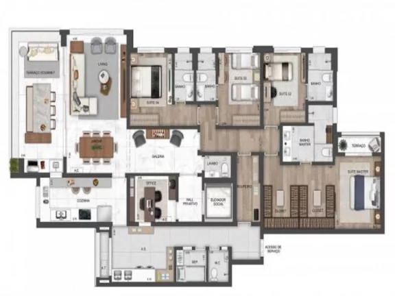 Imagem Apartamento com 4 quartos a venda em Vila Romana São Paulo SP, apartment in São Paulo Brazil, aparment for sale in São Paulo Brazil, alto padrão sp