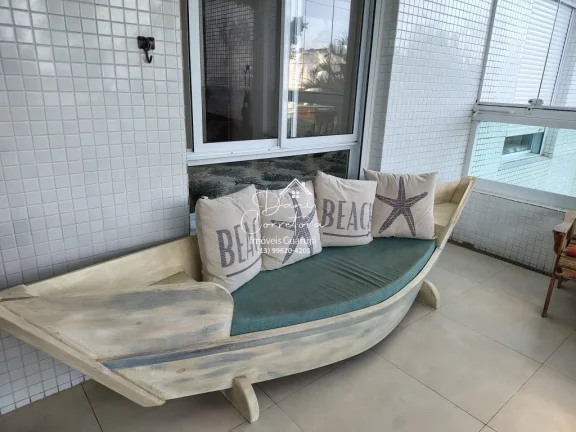 Imagem Lindo apartamento frente mar nas Pitangueiras, Guarujá-SP: 5 quartos, 4 suítes, 2 salas, 5 banheiros, 188m², 1 vaga. Venha conferir!
