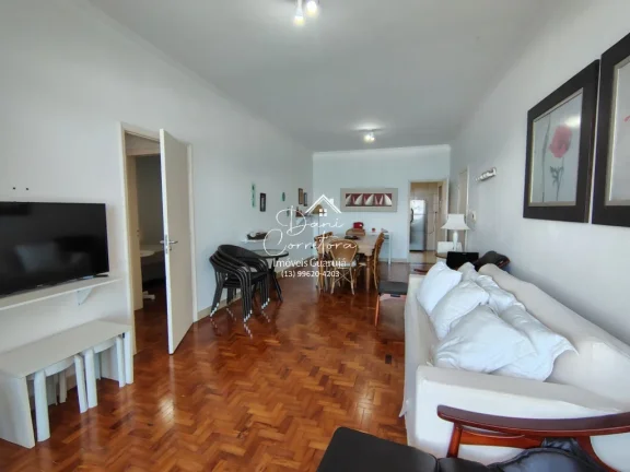 Imagem Apartamento à venda em Guarujá-SP, Pitangueiras: 2 quartos, 1 suíte mais dep, 2 salas, 3 banheiros, 1 vaga de garagem, 110m².