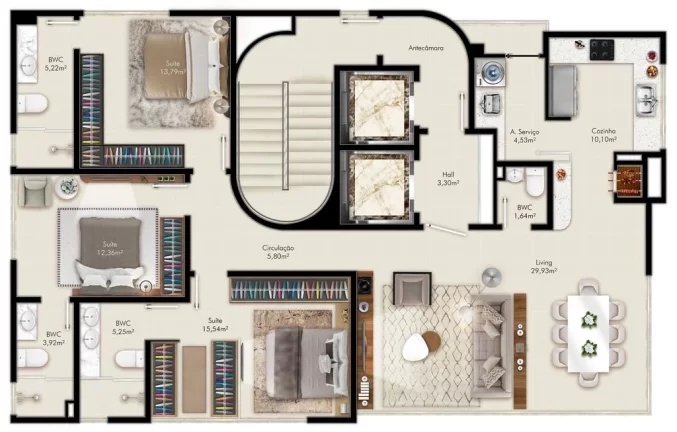 Imagem Apartamento à venda no bairro Centro - Balneário Camboriú/SC