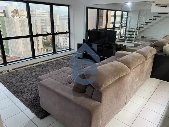 Imagem Apartamento cobertura duplex, nascente e à venda na Ponta Verde, 79m2, com pisci