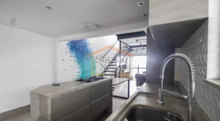 Imagem Cobertura 150m², 2 pavimentos, 3 dormitórios, 3 banheiros, armários planejados, sala de estar, sa...