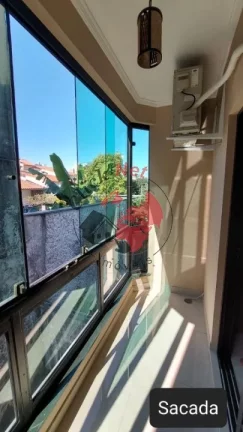 Imagem Cobertura 161m2 , moveis planejados ,2 dorms c suite e sacada , quintal e churrasq , 3 vagas , bairro Santa Maria,Santo André