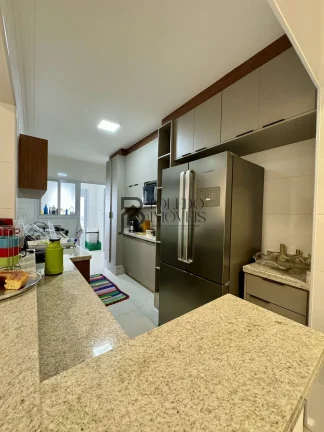 Imagem Apartamento 03 suítes de 123m², vista mar com churrasqueira a carvão, menos de 100 metros do mar no Canto do forte