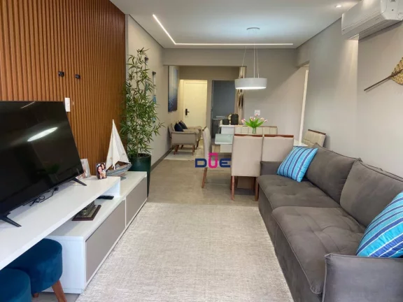 Imagem Apartamento com 2 dormitórios, 1 suíte e dependência completa, com vista mar, na Aparecida