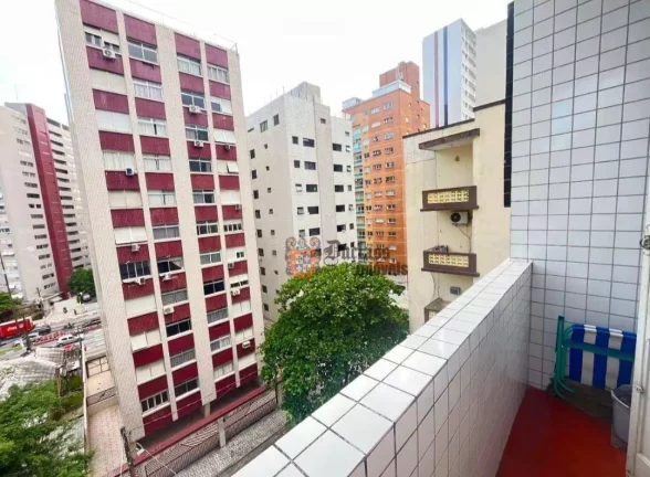 Imagem Apartamento com 2 dormitórios à venda, 75 m² por R$ 385.000 - José Menino - Santos/SP