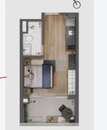 Imagem Studio para Venda em São Paulo, Vila Pompéia, 1 dormitório, 1 banheiro