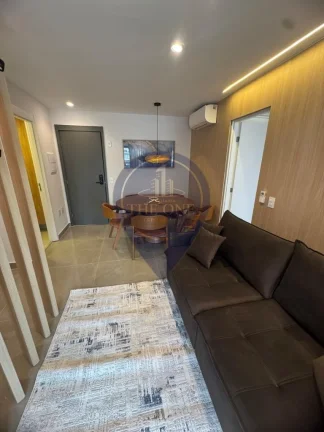 Imagem Apartamento para locação em Higienópolis, São Paulo-SP: 1 quarto, 1 suíte, 2 salas, 1 banheiro, 1 vaga de garagem, 55m².