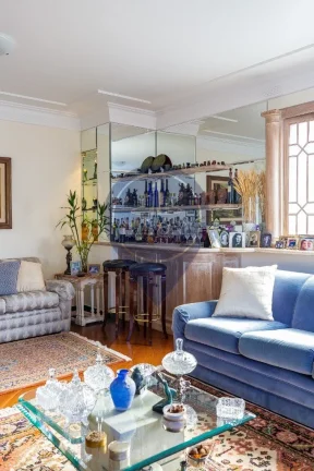 Imagem Apartamento de luxo à venda em Indianópolis, São Paulo-SP: 4 quartos, 3 suítes, 2 salas, 5 banheiros, 3 vagas, 200m².