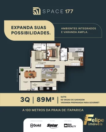 Imagem EMPREENDIMENTO COM 3 QUARTOS COM 2 SUÍTES NA PRAIA DE ITAPARICA.