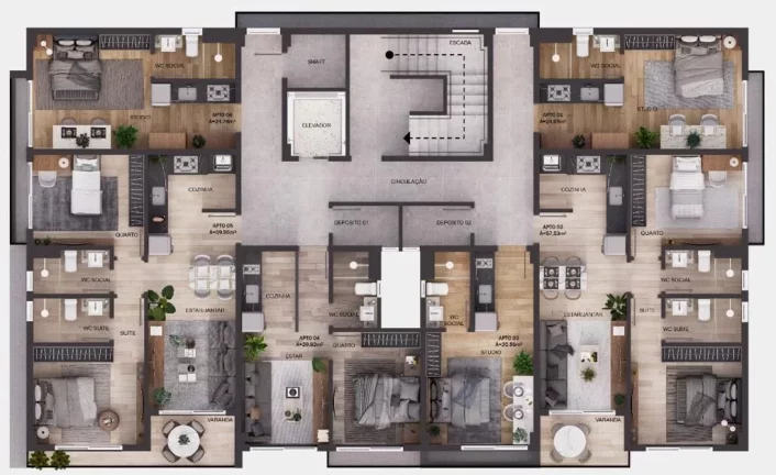 Imagem Apartamento à venda, 59 m² por R$ 529.000,00 - Intermares - Cabedelo/PB