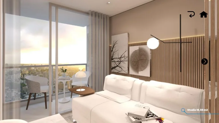 Imagem Apartamento tipo studio 19 m2 com sacada, Centro de Curitiba